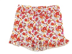 Name It shorts poppy red blomster